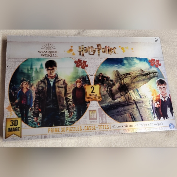 Prime 3D Lenticular Puzzles Wizarding World Harry Potter 500 Piece Each NEW - Picture 1 of 5